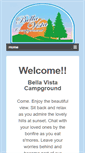Mobile Screenshot of bellavistacampground.com